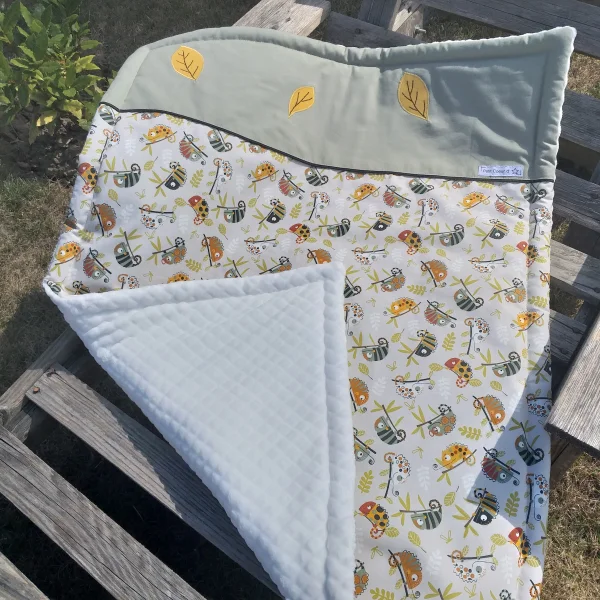 Couverture bébé caméléon