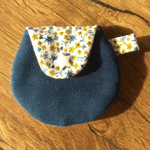 Porte monnaie blue flowers