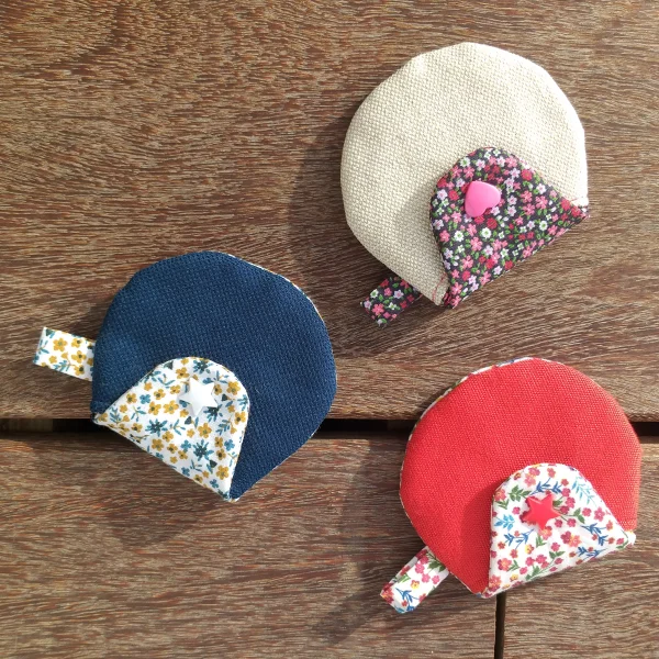 Porte monnaie rouge liberty