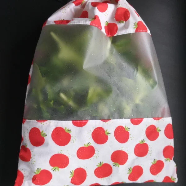 Sac à salade motif tomates