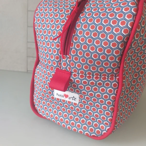 Vanity hexagone rouge