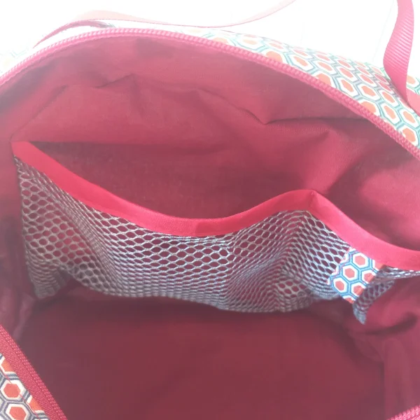 Vanity hexagone rouge