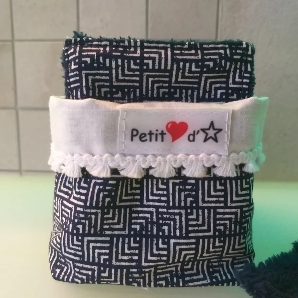 Lingettes bleues marine