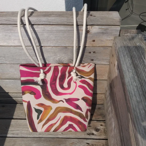 Sac zebra rose