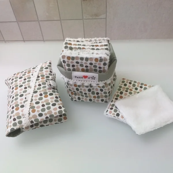 Lingettes points verts