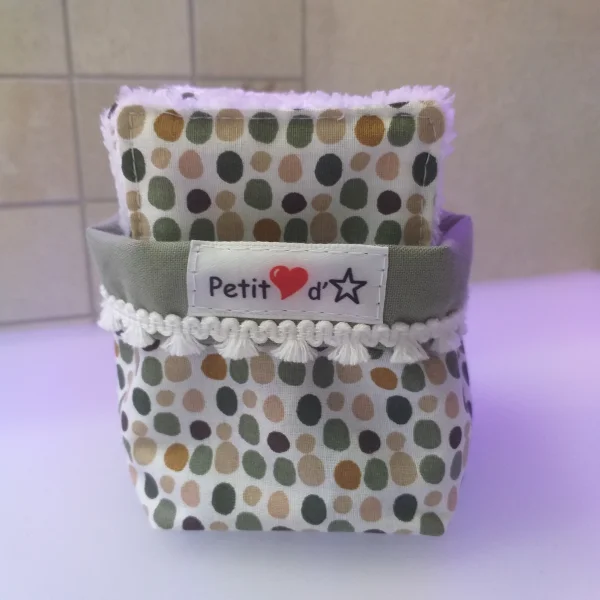 Lingettes points verts