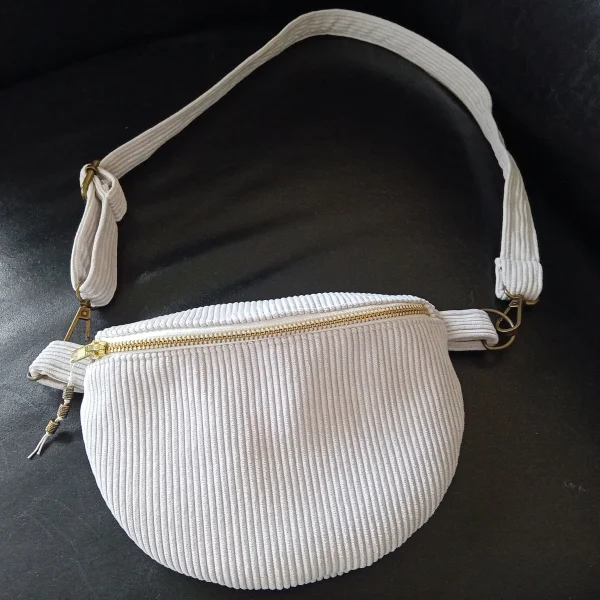 Banane velour sable blanc