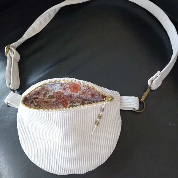 Banane velour sable blanc