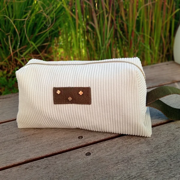 Trousse velour sable