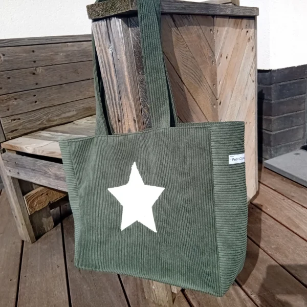 Sac velour vert