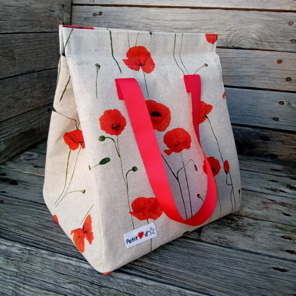 Lunch box coquelicots