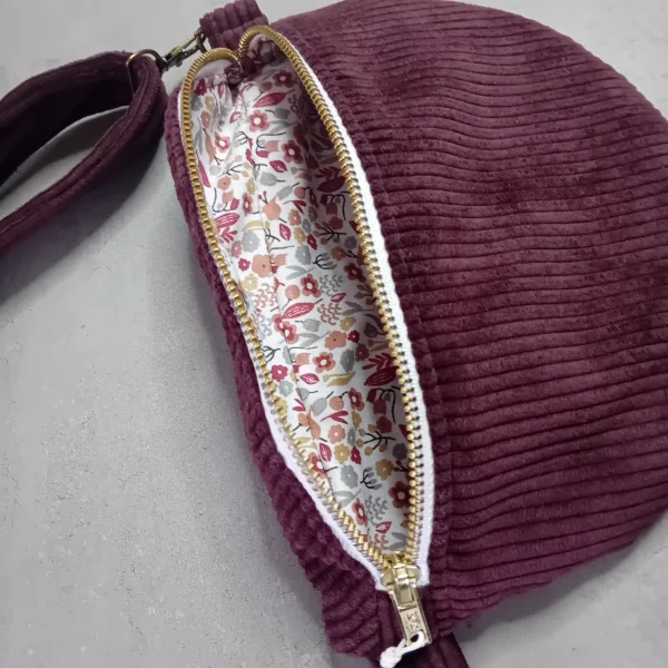 Banane velour bordeau