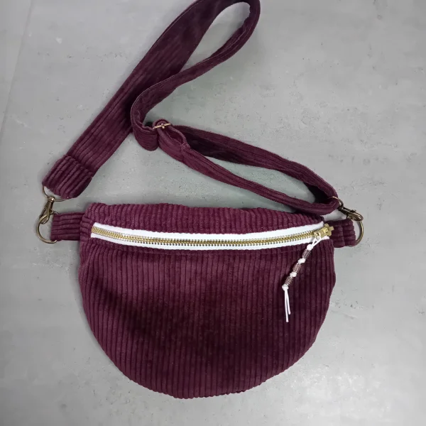 Banane velour bordeau