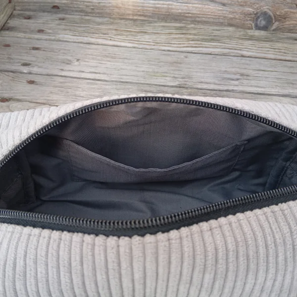 Trousse de toilette velour gris