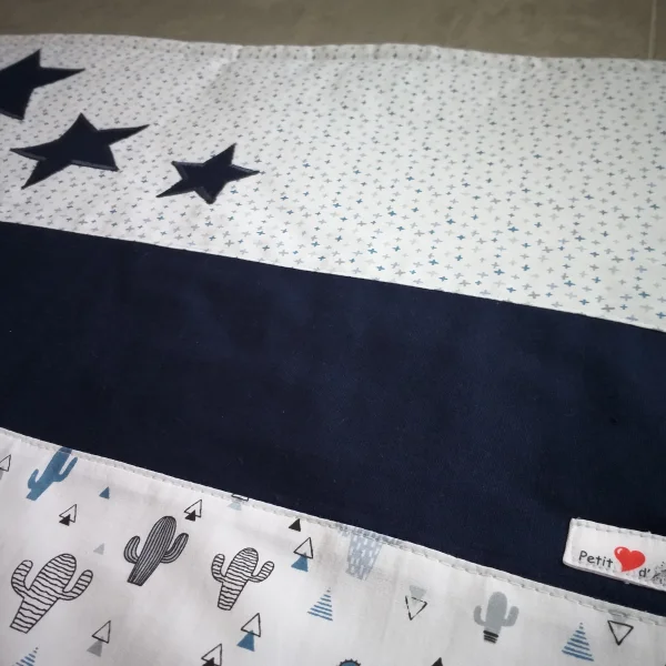 Couverture cactus bleus