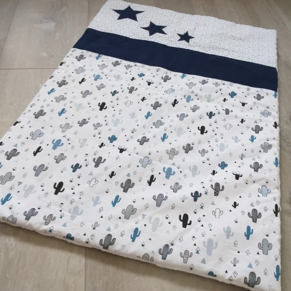 Couverture cactus bleus