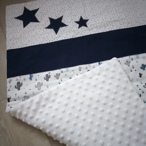 Couverture cactus bleus