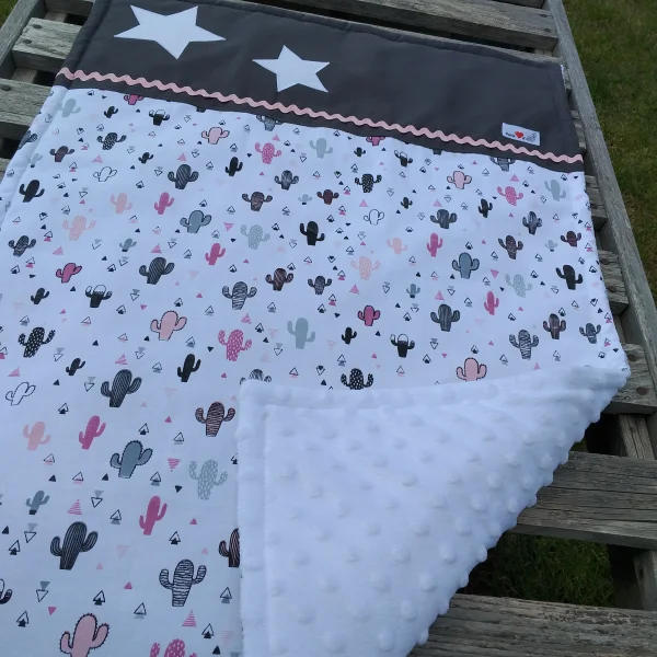 Couverture cactus roses