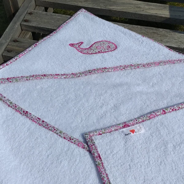 Cape de bain Liberty rose