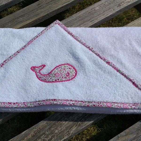 Cape de bain Liberty rose