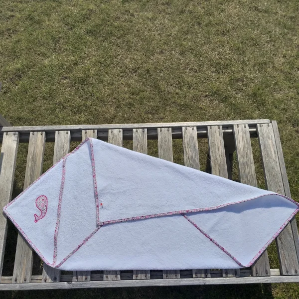 Cape de bain Liberty rose